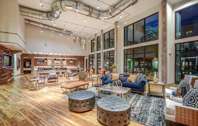 Clubhouse at Aurora Luxury Apartments in Downtown Tampa FL