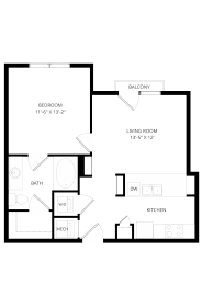 1 bed, 1 bath, 672 sqft, $1,730