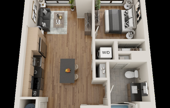 1 bed, 1 bath, 585 sqft, $1,937, Unit 235