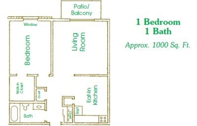 1 bed, 1 bath, 650 sqft, $1,165, Unit 695-08