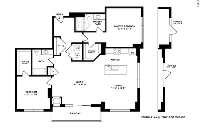 2 beds, 2 baths, 1,354 sqft, $5,715, Unit 2060