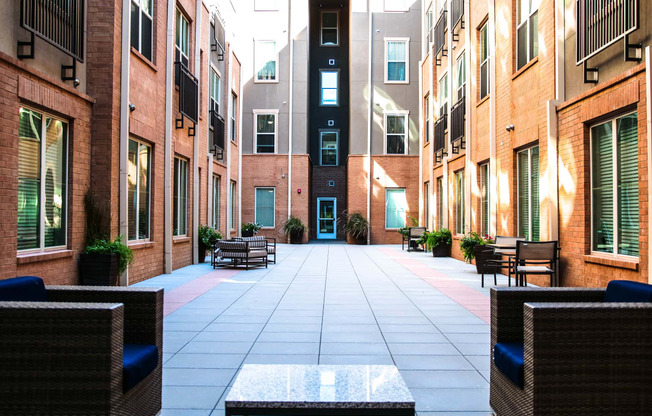 Spacious Courtyard at The Maywood, Oklahoma