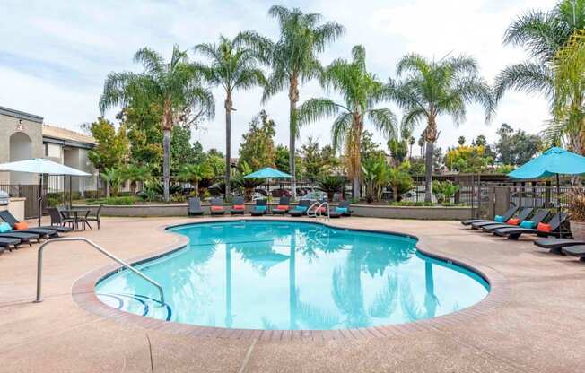 Waterstone at Murrieta Apartments in Murrieta, California Pool with Lounge Chairs