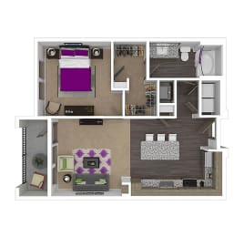 1 bed, 1 bath, 805 sqft, $1,990