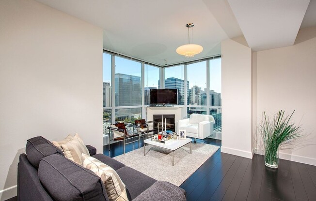 Fully Furnished, 2 bedrooms, 2 bath in the heart of Little Italy on 15th floor of La Vita high rise!