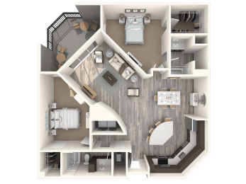 2 beds, 2 baths, 1,330 sqft, $2,365