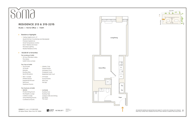 Studio, 1 bath, $5,195, Unit 213