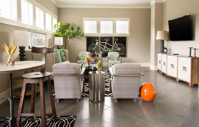 Resident Lounge In Clubhouse at Ansley at Roberts Lake, Arden, NC