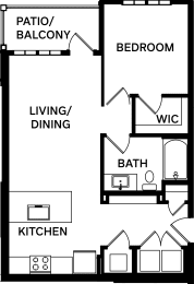 1 bed, 1 bath, 689 sqft, $1,675