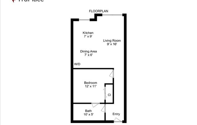 1 bed, 1 bath, 569 sqft, $1,799, Unit 207