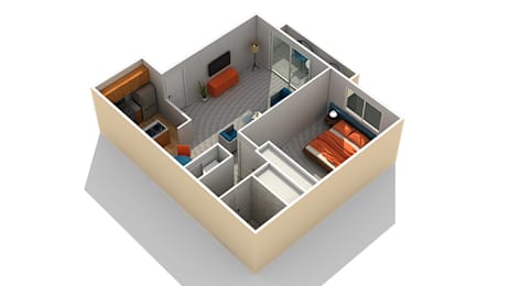 1 bed, 1 bath, 632 sqft, $3,230