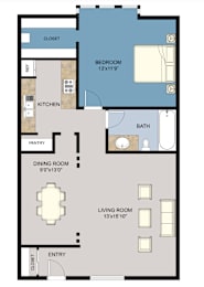 1 bed, 1 bath, 777 sqft, $1,410