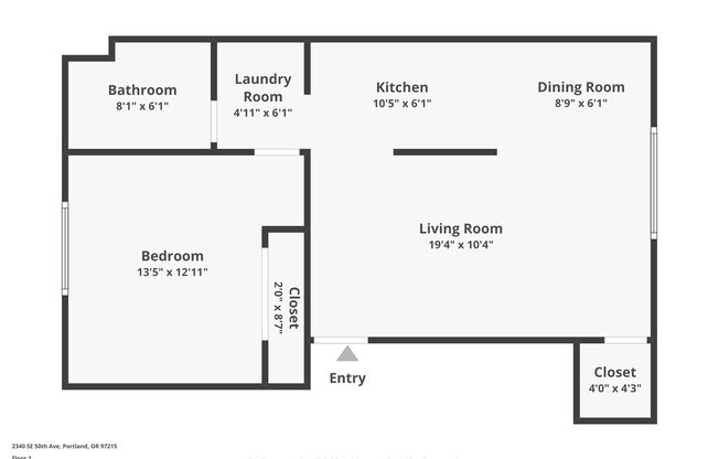 1 bed, 1 bath, $1,595, Unit 04
