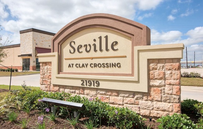 Property Signage at Seville at Clay Crossing, Katy, TX