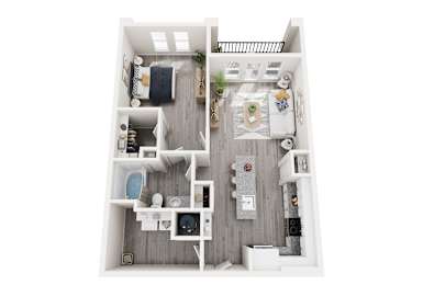 1 bed, 1 bath, 914 sqft, $1,178