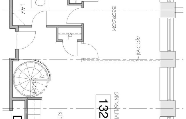 Studio, 1 bath, 1,287 sqft, $2,274, Unit 132