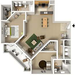 2 beds, 2 baths, 1,149 sqft, $2,055