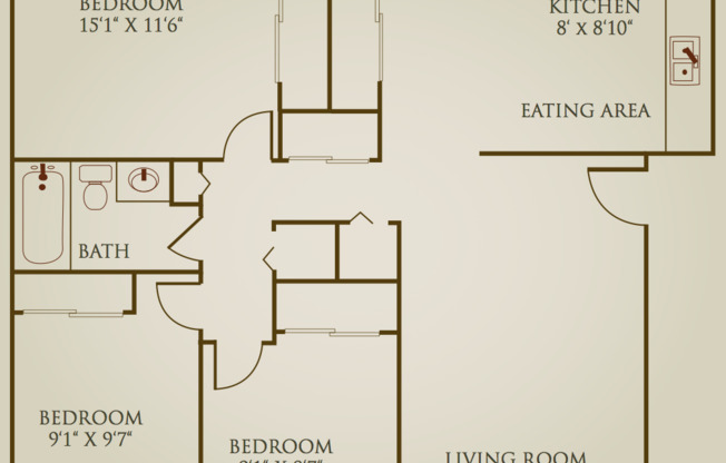 3 beds, 1 bath, 932 sqft, $1,680