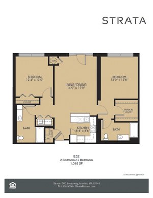 2 beds, 2 baths, 1,085 sqft, $2,998