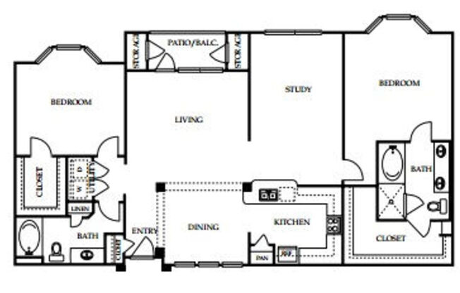 2 beds, 2 baths, 1,680 sqft, $2,162