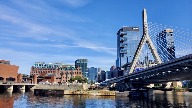 Lovejoy Wharf and the Zakim Bridge 