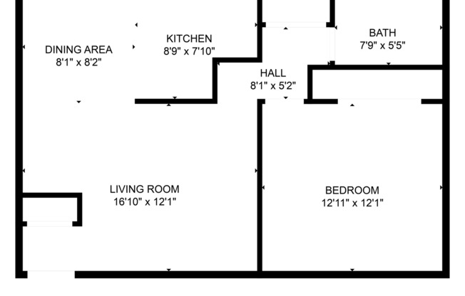 1 bed, 1 bath, 600 sqft, $835, Unit MD 35