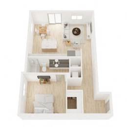 1 bed, 1 bath, 821 sqft, $2,109