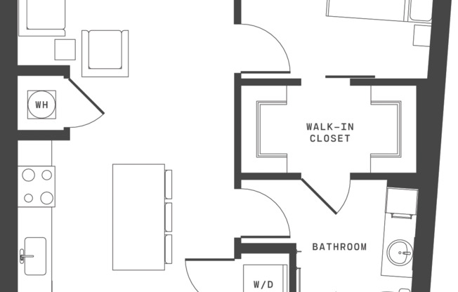 1 bed, 1 bath, 769 sqft, $2,640, Unit 4124