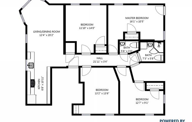 4 beds, 1.5 baths, $5,000, Unit 2