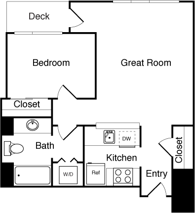 1 bed, 1 bath, 789 sqft, $2,665, Unit 2009