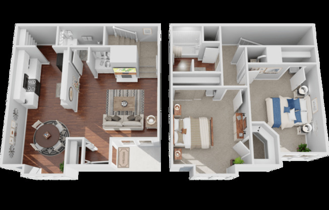 2 beds, 1.5 baths, 1,122 sqft, $1,750