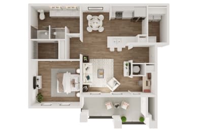 1 bed, 1 bath, 966 sqft, $1,320