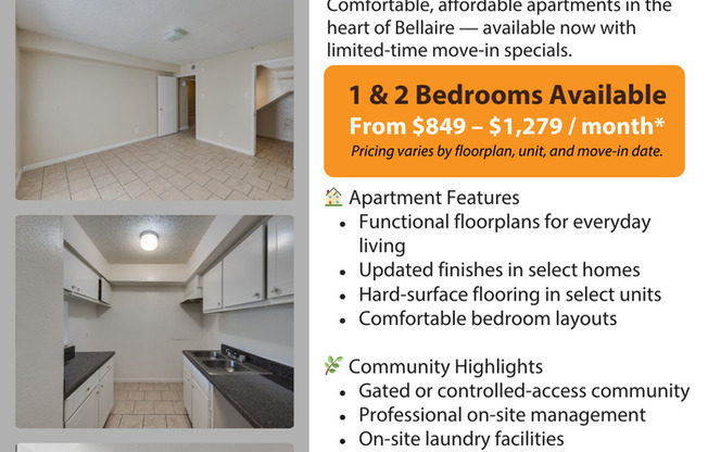 1 bed, 1 bath, 682 sqft, $899, Unit 601