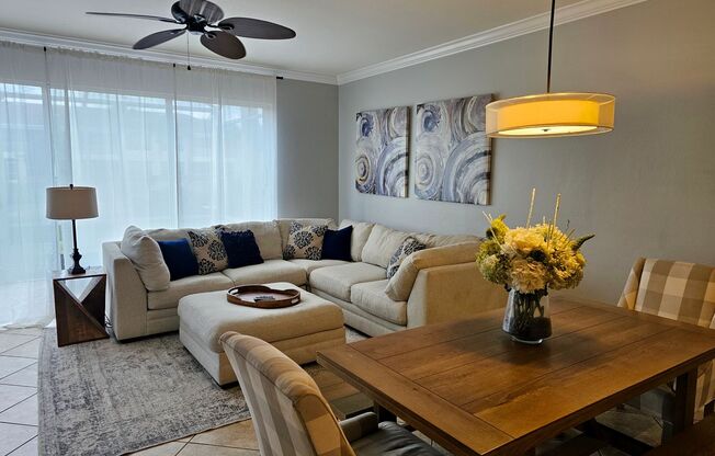 Available now - 3 BED- 2.5 BATH Furnished Townhouse with an attached garage in Strattford Place!
