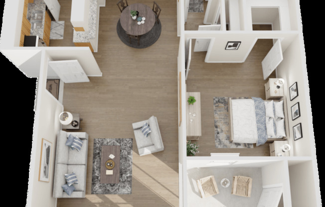 1 bed, 1 bath, 722 sqft, $950