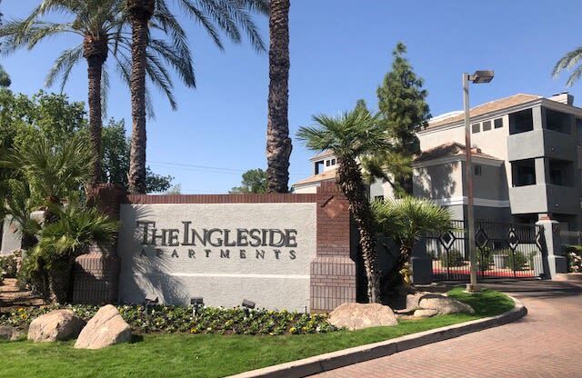 Ingleside Front entrance with branded cement sign