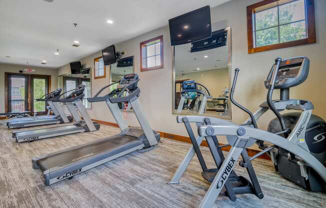 Fitness Center with Tvs