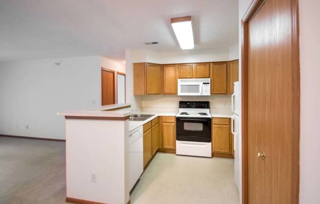 One and two-bedroom apartment homes at Northridge Apartments in Gretna, NE. Remodeled units available