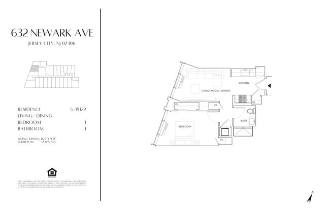 1 bed, 1 bath, 570 sqft, $2,982, Unit 922