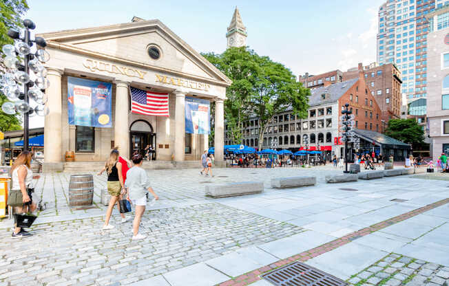 Visit the historic Quincy Market.