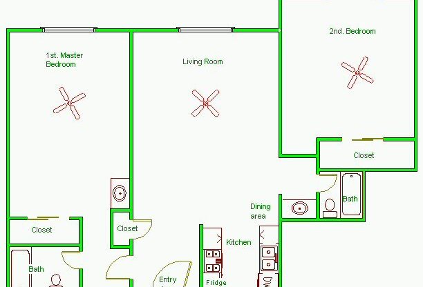 2 beds, 2 baths, 910 sqft, $2,795, Unit 401
