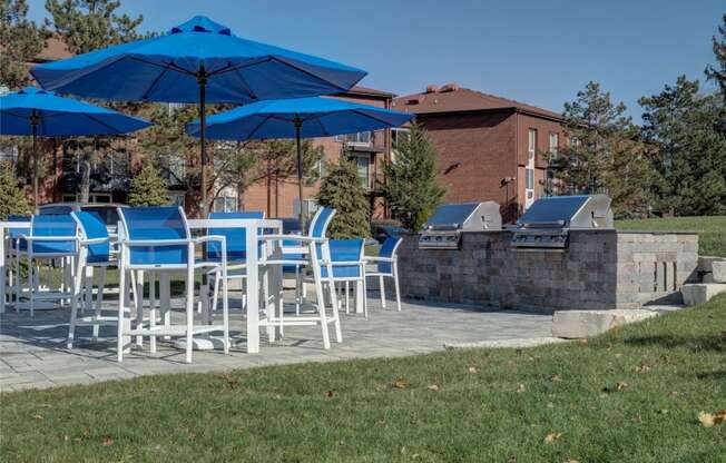 Picnic Area with BBQ Grills at Carol Stream Crossing, Carol Stream, IL