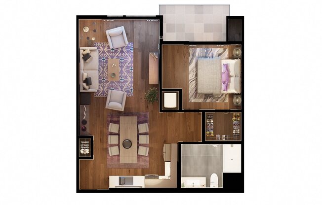 1 bed, 1 bath, 1,106 sqft, $3,550