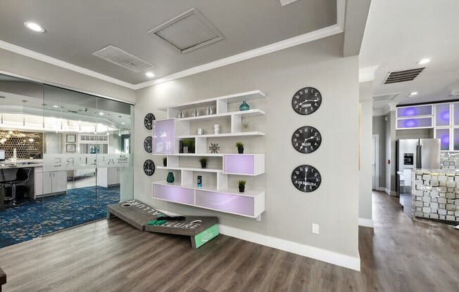 Clubhouse gaming area