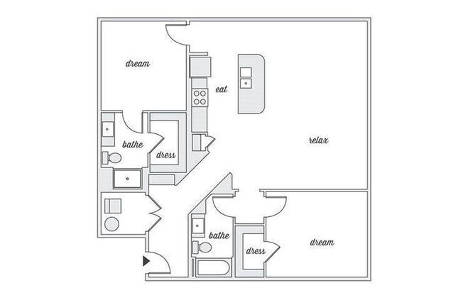 2 beds, 2 baths, 1,380 sqft, $2,221