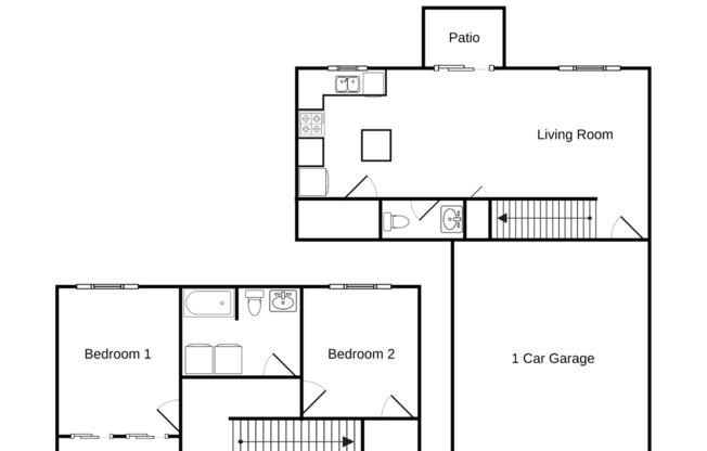 2 beds, 1.5 baths, 1,142 sqft, $1,645, Unit OS 4125-104