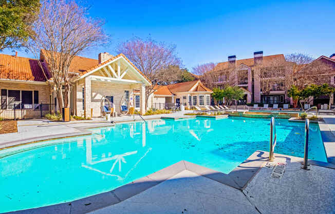 the swimming pool at our apartments at The Olivine, Austin, 78727