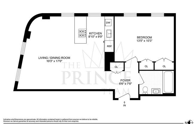 1 bed, 1 bath, 715 sqft, $4,995, Unit 5C