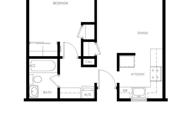 1 bed, 1 bath, 614 sqft, $2,195, Unit 705