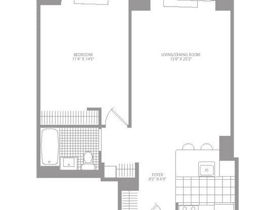 1 bed, 1 bath, 663 sqft, $5,319, Unit 4S